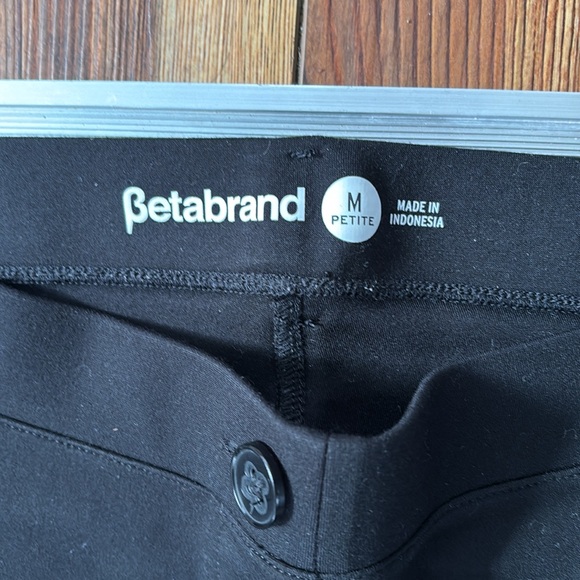 Betabrand Black Stretch Comfortable Normcore Everyday Basics Pants Medium Petite - Picture 2 of 7